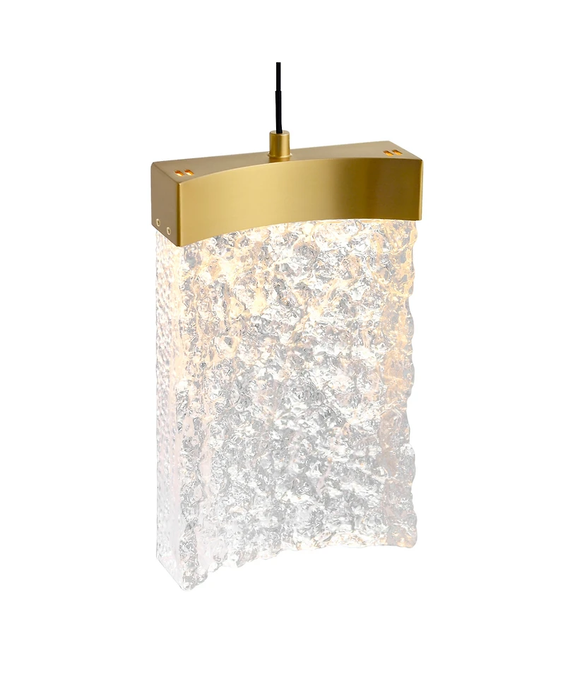 Cwi Lighting 12" Metal Lava Integrated Led Mini Pendant