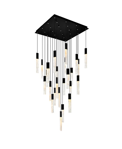Cwi Lighting 16" Metal Greta Integrated Led Chandelier