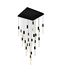 Cwi Lighting 16" Metal Greta Integrated Led Chandelier