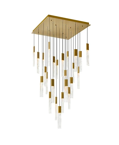 Cwi Lighting 16" Metal Greta Integrated Led Chandelier