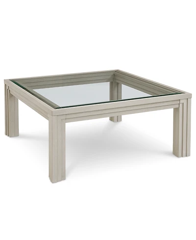 Cascade 42" Glass Square Cocktail Table