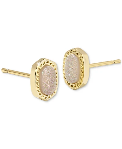 Kendra Scott 14k Gold-Plated Oval Stone Stud Earrings