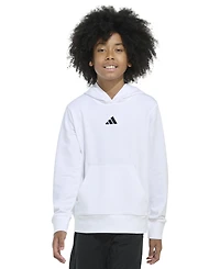 adidas Big Boys Long-Sleeve Essentials Small Logo Pullover Hoodie