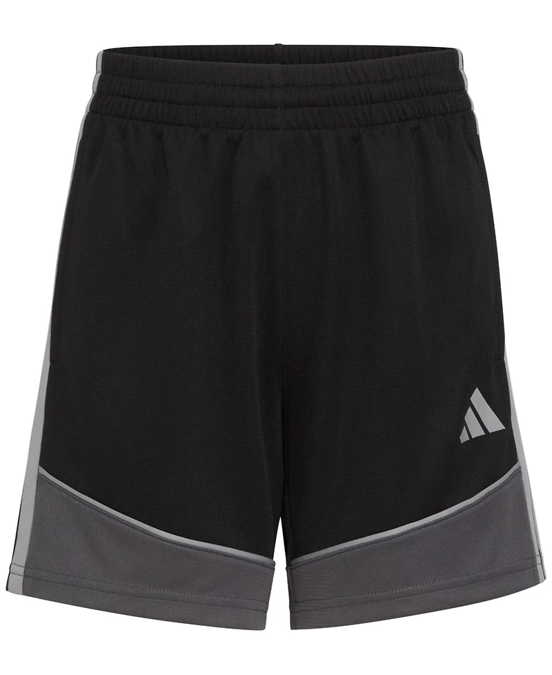 adidas Big Boys Elastic-Waistband Colorblocked Shorts