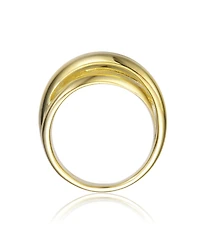 14K Gold Plated Intertwined Modern Ring