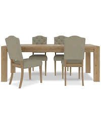 5pc Dining Set (Davie Rectangular Table & 4 Jesilyn Chairs)