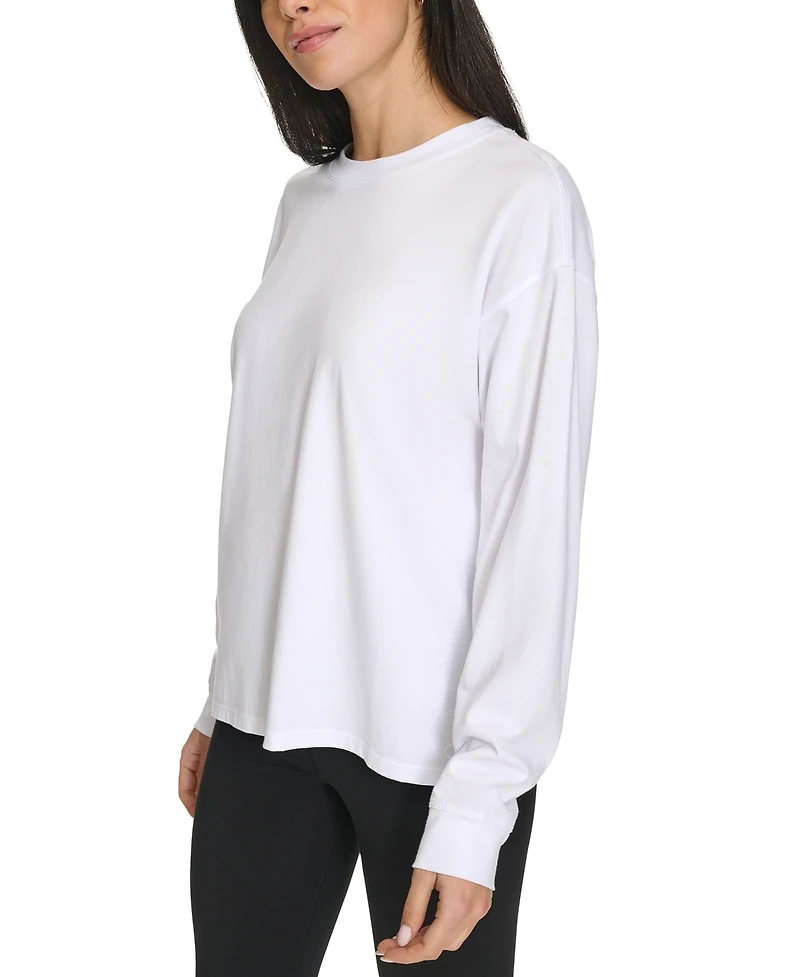 Calvin Klein Performance Women's Long-Sleeve Crewneck T-Shirt
