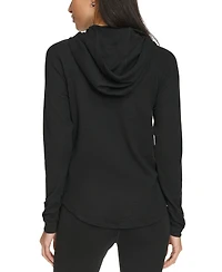 Calvin Klein Performance Ruched-Sleeve Zip Hoodie