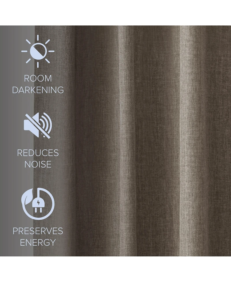 Garrett Textured Tie Knots Curtains Pair