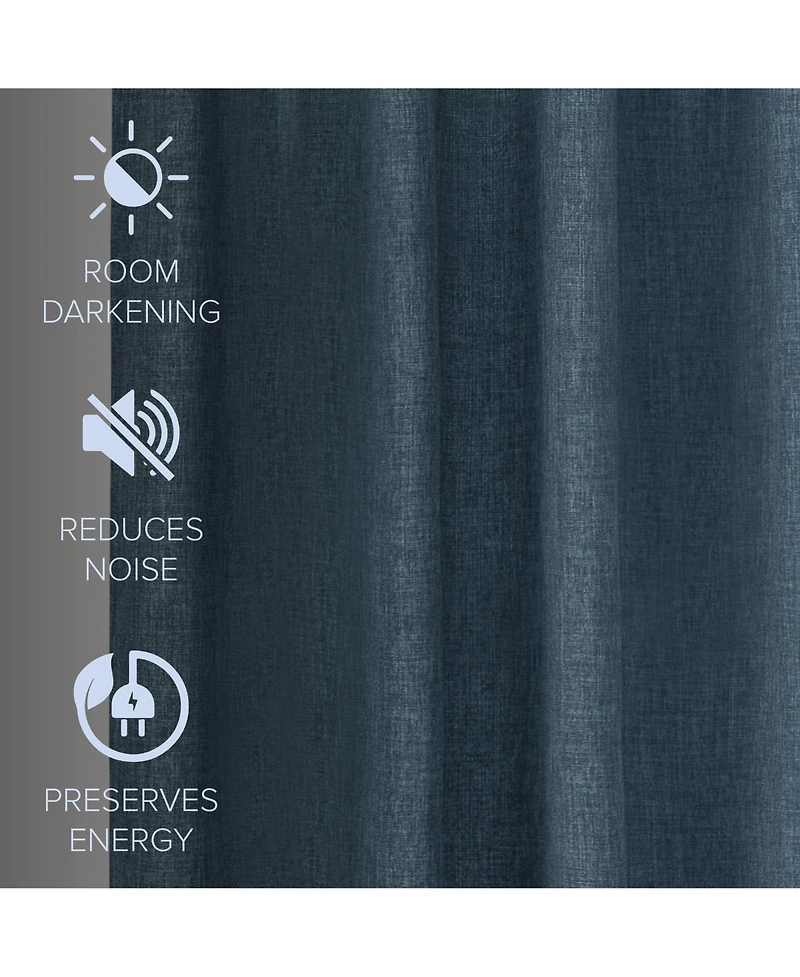 Garrett Textured Tie Knots Curtains Pair