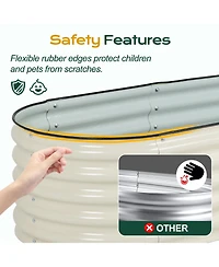 Aoodor Modular Metal Raised Garden Bed - Aluzinc Material