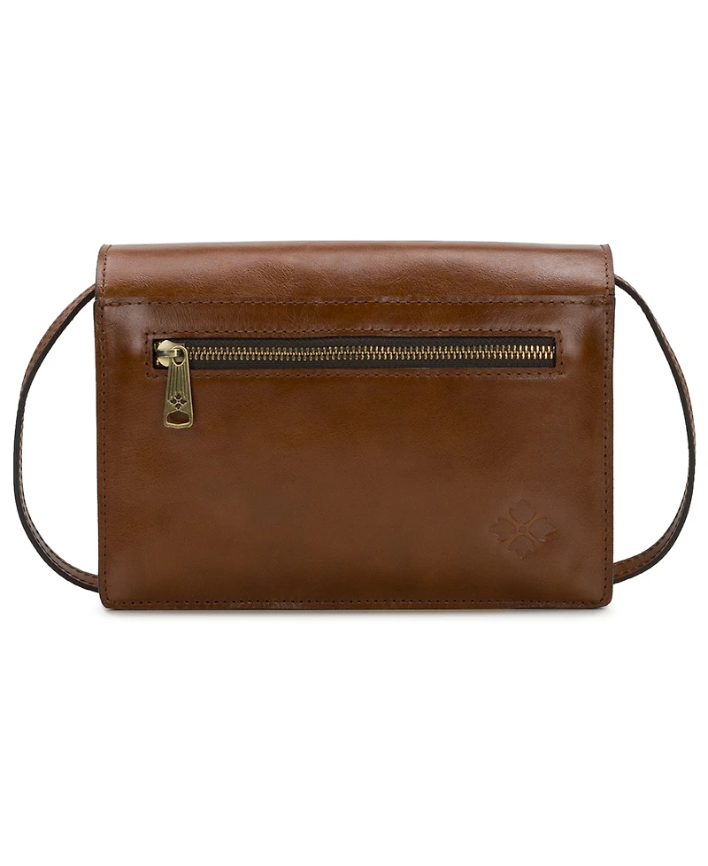 Patricia Nash Livana Small Vintage Distressed Leather Crossbody Bag