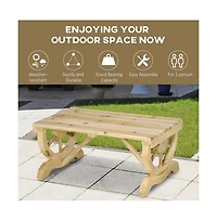 Slickblue Outdoor Farmhouse Patio Backyard 2-Person Garden Bench for Stylish and Comfortable Seating