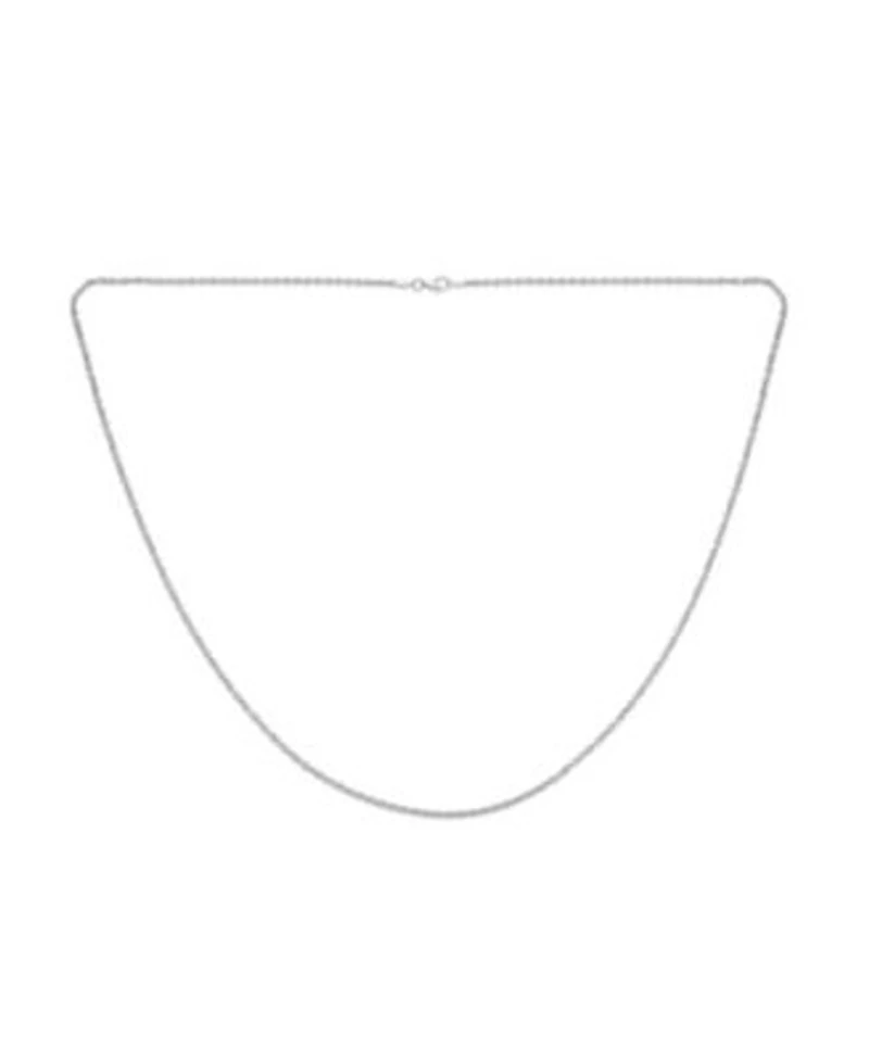 Bling Jewelry Thin Basic Rolo Cable Link Chain Necklace 2mm .925 Sterling Silver