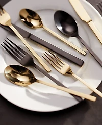 Oneida Allay Champagne Set of 6 Everyday Flatware Teaspoons