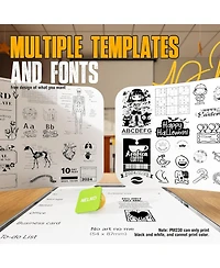 Sticker Printer, PM230 Mini Thermal Printer Bluetooth Portabel Sticker Maker with 3 Rolls of Paper, Print Pods Mini Printer with Multiple Templates fo