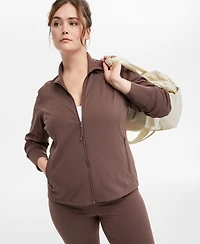 Id Ideology Plus Soft Flex Solid Full-Zip Jacket