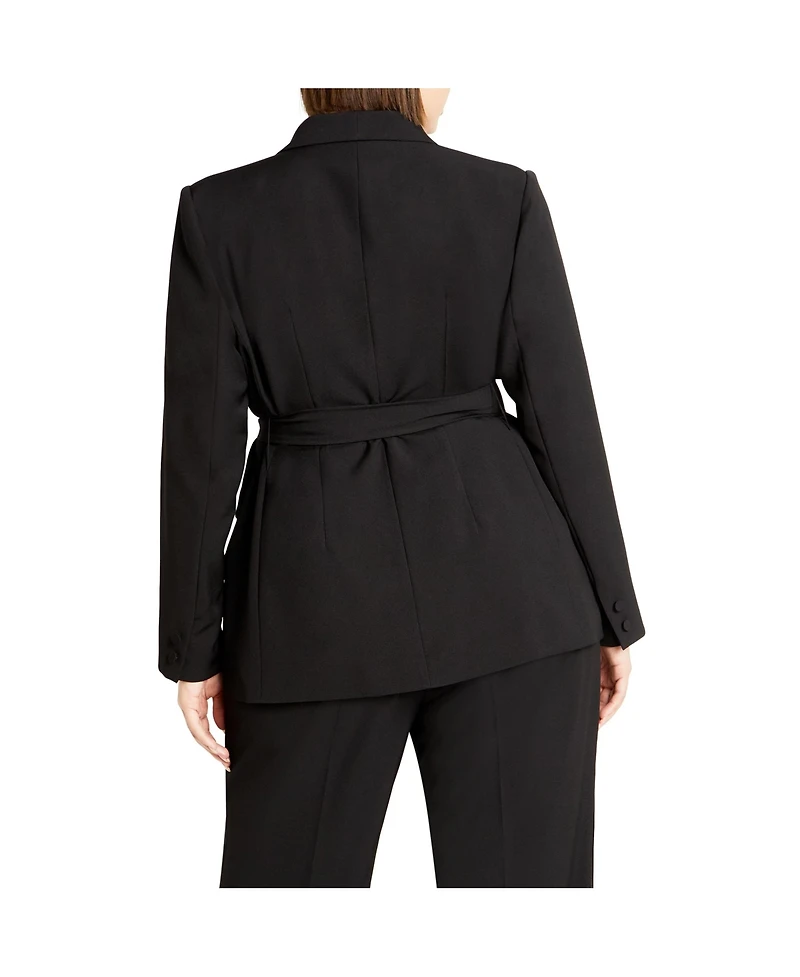 City Chic Plus Size Belted Yasmine Jacket