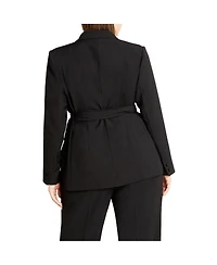 City Chic Plus Size Belted Yasmine Jacket