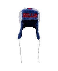 New Era Men's White Buffalo Bills Helmet Head Trapper Knit Hat