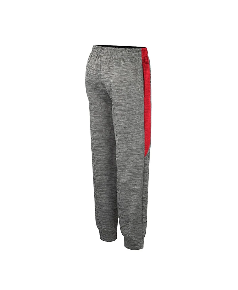 Colosseum Big Boys and Girls Heather Gray Ohio State Buckeyes Fleece Pants