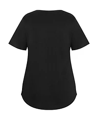 City Chic Plus Curved Hem Tee