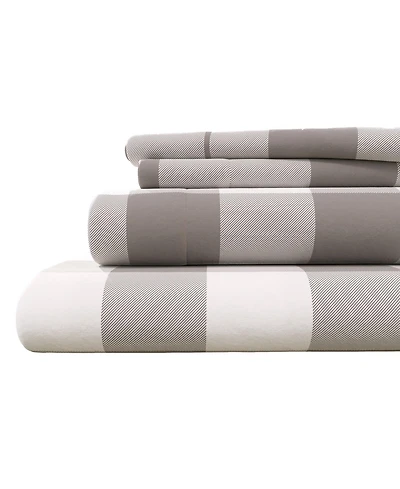 Linery & Co. 100% Turkish Cotton Flannel Printed Sheet Set 