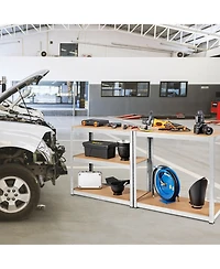 Gymax Adjustable 36''x72'' Heavy Duty 5 Level Garage Tool Shelf 2000lbs