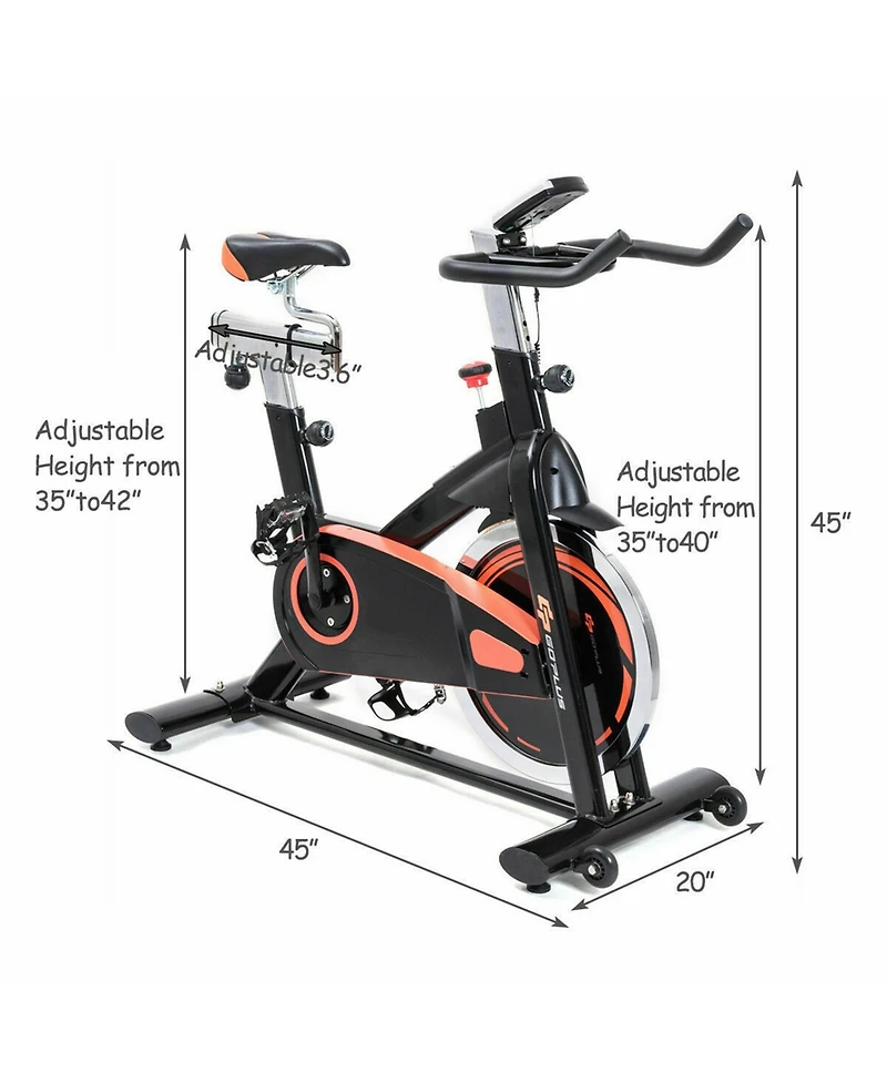 Gymax Cardio Fitness Cycling Exercise Bike Gym Workout Stationary Bicycle