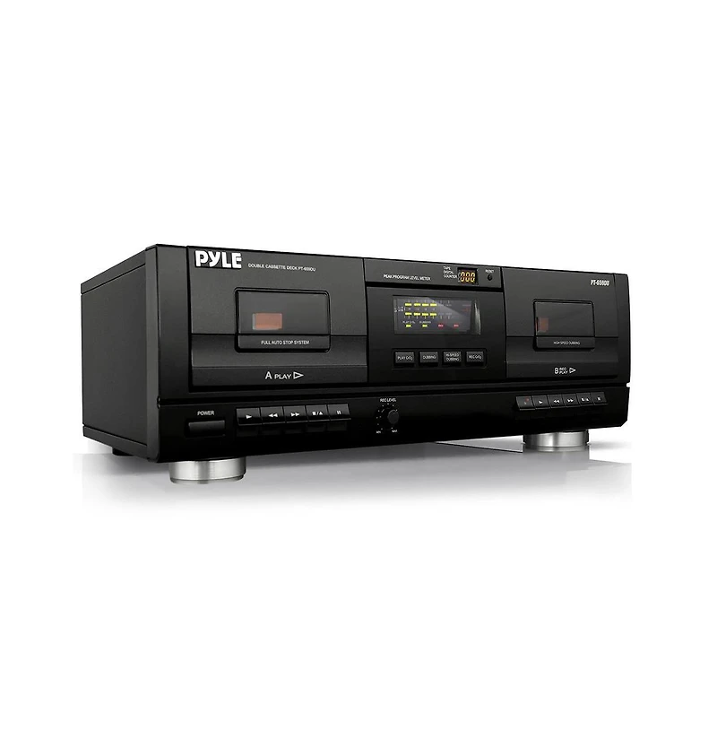 Pyle Dual Stereo Cassette Deck with Usb to MP3 Converter