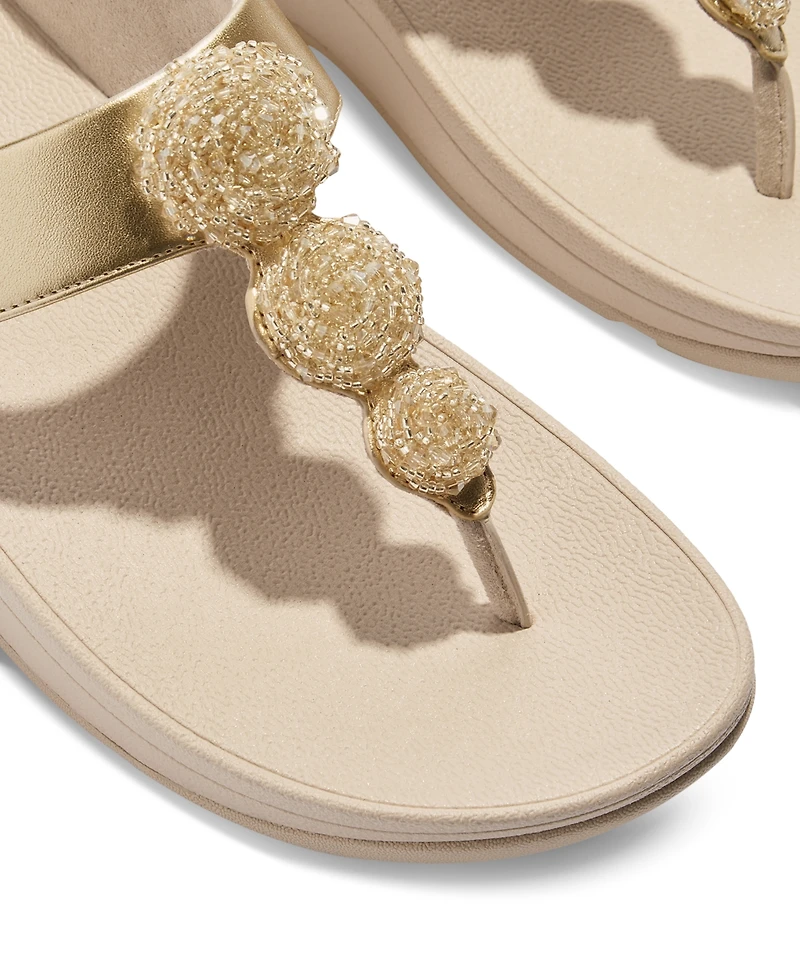 FitFlop Women's Fino Beadie Wedge Sandals
