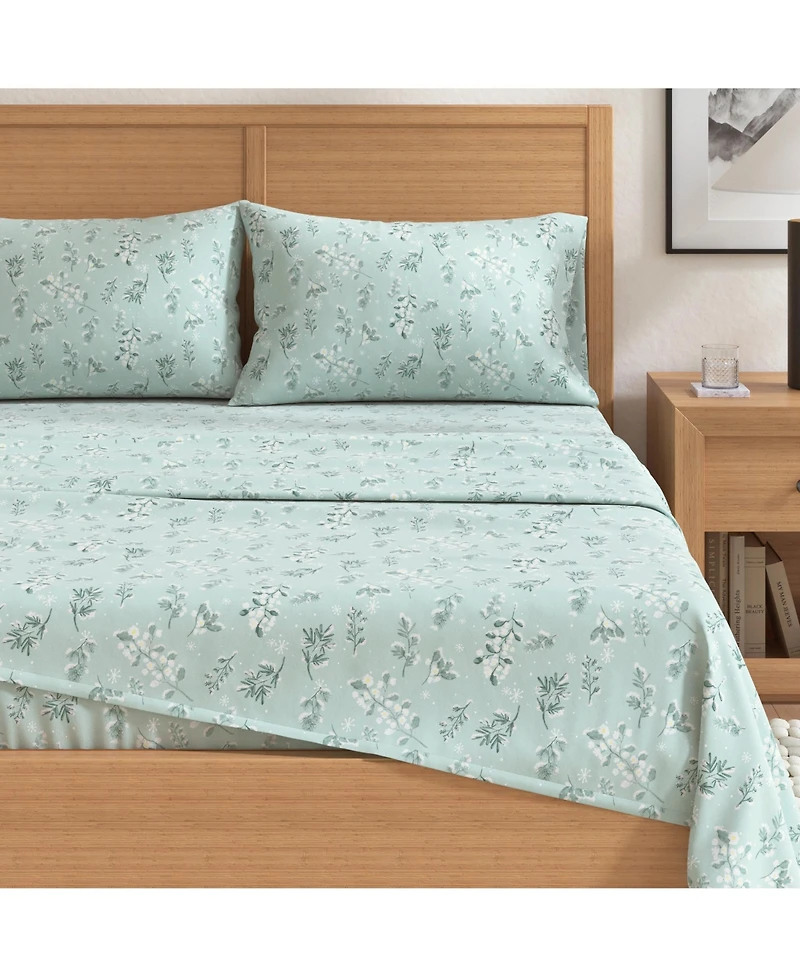 Linery & Co. 100% Turkish Cotton Winter Flannel Sheet Set