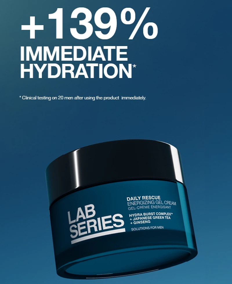 Lab Series Skincare For Men Daily Rescue Energizing Gel Cream Moisturizer, 1.7 oz.