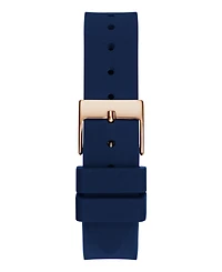 Guess Women's Analog Blue Silicone Watch, 32mm