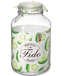 Bormioli Rocco Fido 135.25-Oz. Glass Jars, Set of 6