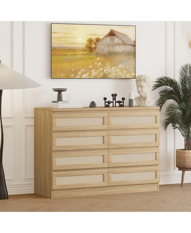 gaomon 8 Drawer Double Dresser for Bedroom