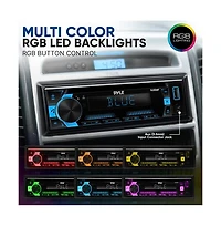 Pyle Single Din Bluetooth Cd/MP3 Stereo Receiver with Usb, Aux, Am/Fm Radio, 300W