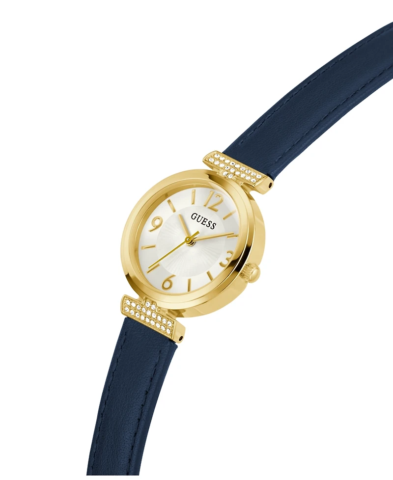 Guess Women's Analog Genuine Leather Watch