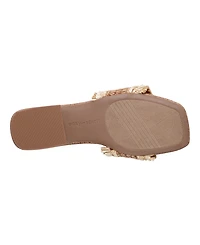 Easy Spirit Women's Graciela Raffia Block Heel Sandals
