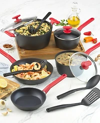 GoodCook ProEase Aluminum Nonstick 12-Piece Cookware Set