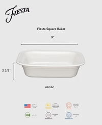 Fiesta Square Baker 9" x