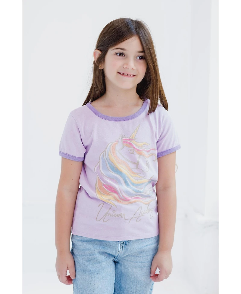 Unicorn Academy Little Girls Sophia & Wildstar T-Shirt (4