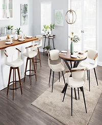 Lumisource 36" Bamboo Oracle Mid-Century Modern Counter Stool