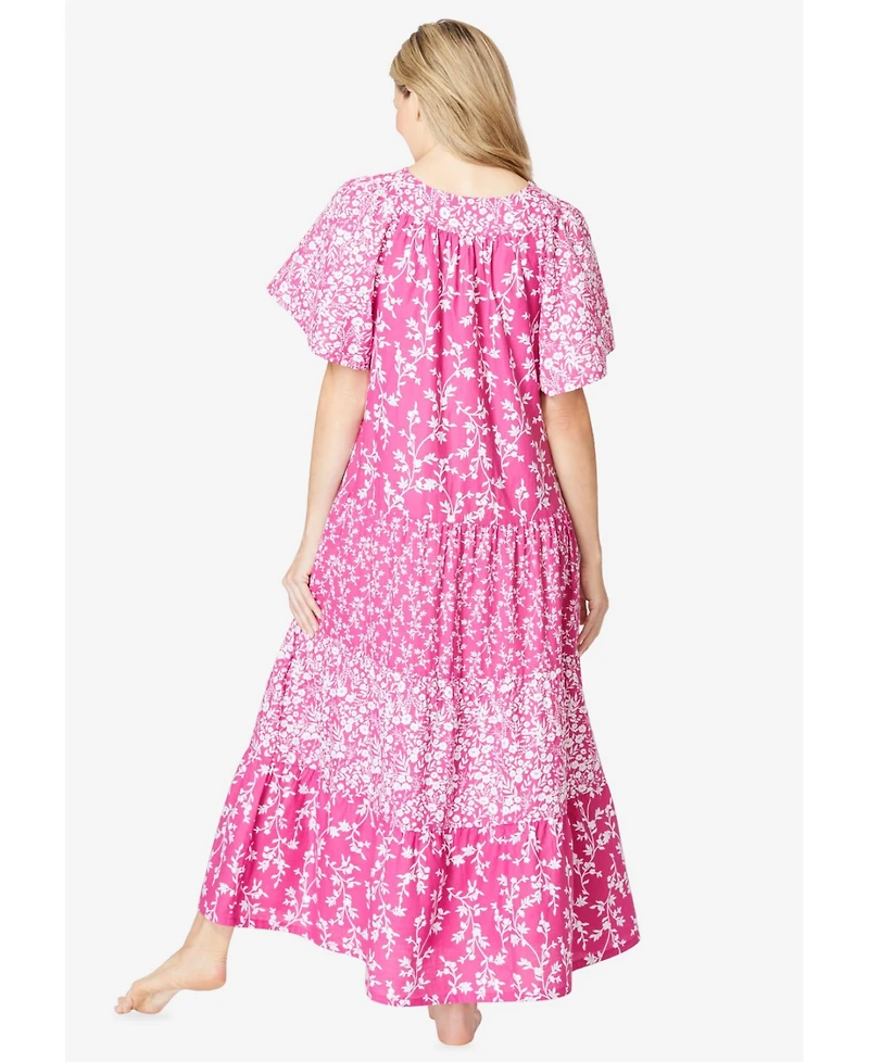 Only Necessities Plus Long Tiered Print Lounger