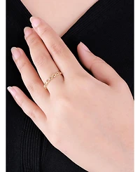 Devata Infinity Ring in 14K Gold, Size 8