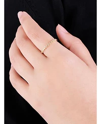Devata Sweet Heart Ring in 14K Gold, Size 8, approx. 1.6 grams.
