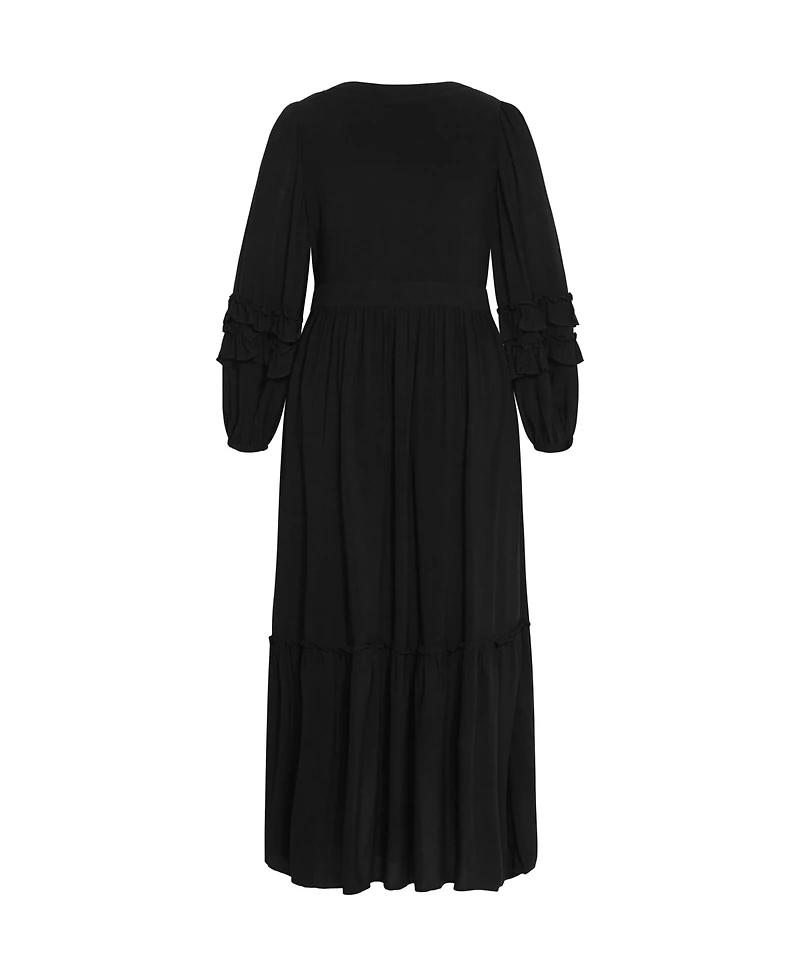 Plus Malia Plain Maxi Dress