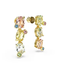 Swarovski Gema Gold-Tone Plated, Asymmetrical Design, Mixed Cuts