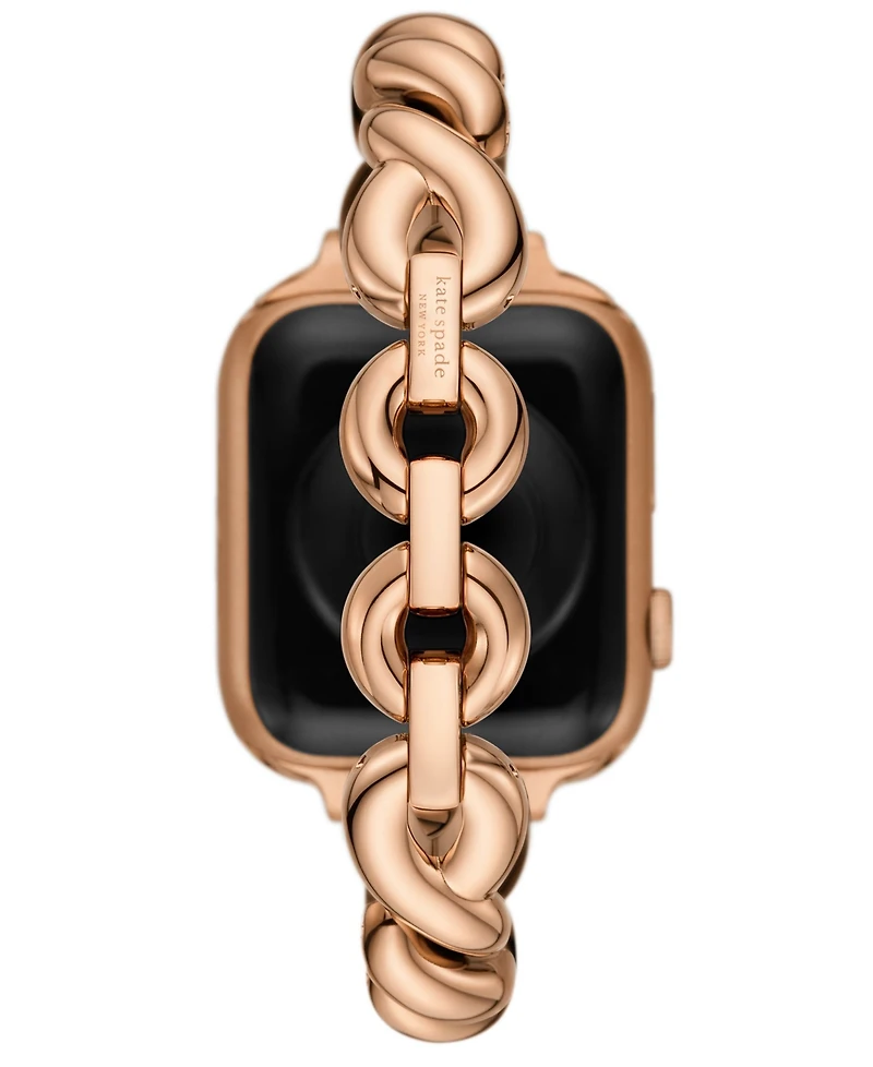 Kate Spade New York Women's Rose Gold-Tone Stainless Steel Band for Apple Watch, 38/40/41/42/44/45mm