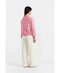 Chinti & Parker Women's La Mer Printed Wool Cashmere Sweater